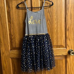Super cute girls love and stars tutu dress size 10 by pink and violet